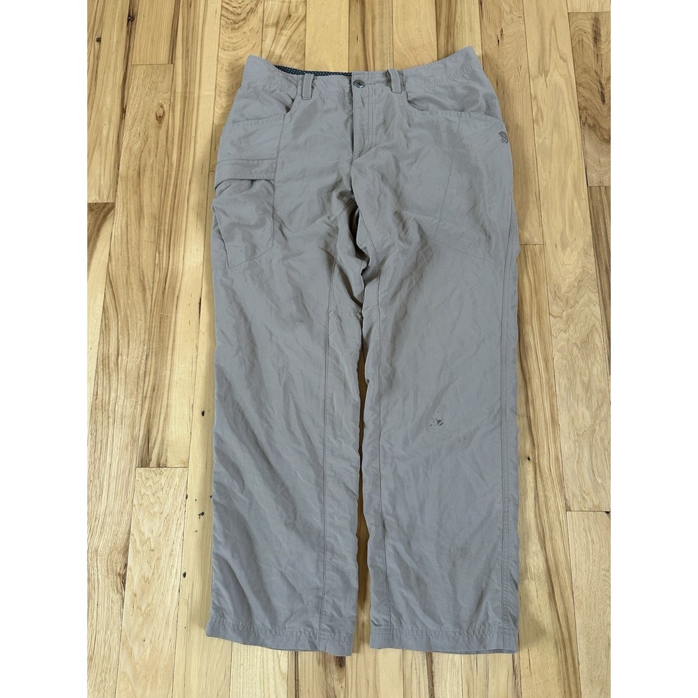 Mountain Hardwear Mesa Pants V2 Nylon Hiking Mens 32x30 Lightweight Tan OM5256